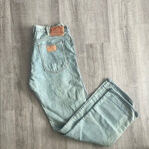 Evisu Men's Straight Jeans in Light Blue